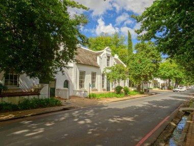 STELLENBOSCH, SOUTH AFRICA - JANUARY 2015: City center in summertime