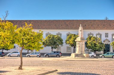 Faro, Portugal - January 2019 : Historical center in sunny weather