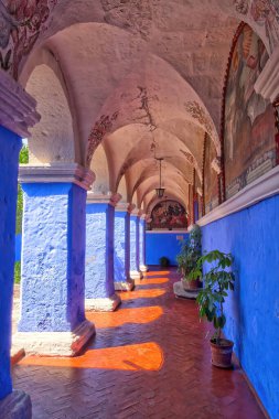 AREQUIPA, PERU - APRIL 2018 : Historical center in sunny weather