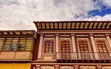 CUENCA, ECUADOR - April 2018: Historical landmarks view, HDR image