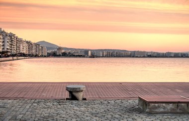 Thessaloniki, Greece beautiful view and atmosphere, sunset