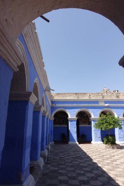 AREQUIPA, PERU - APRIL 2018 : Historical center in sunny weather