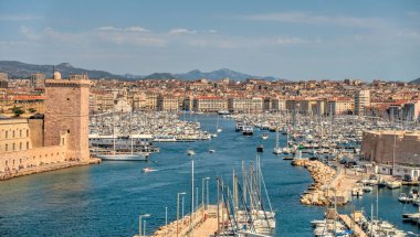 Marseilles, France - March 2022: Corniche view, HDR image