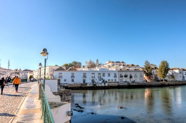 Faro, Portugal - January 2019 : Historical center in sunny weather