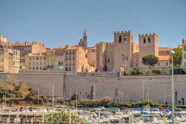 Marseilles, France - March 2022: Corniche view, HDR image