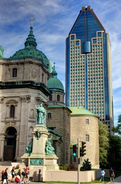 MONTREAL, QC, CANADA - SEPTEMBER 2017: Historical center in sunny weather, HDR Image 