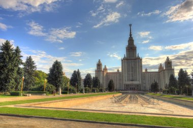 MOSCOW, RUSSIA - AUGUST 2018: Historical center in sunny weather, HDR image