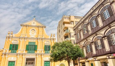 architecture details in Macau city center, HDR Image