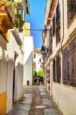 CORDOBA, SPAIN - April 2017: Historical center in springtime, HDR image