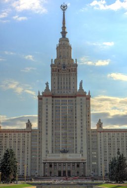 MOSCOW, RUSSIA - AUGUST 2018: Historical center in sunny weather, HDR image