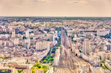 Paris landmarks from the Montparnasse Tower