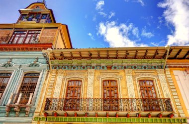 CUENCA, ECUADOR - April 2018: Historical landmarks view, HDR image