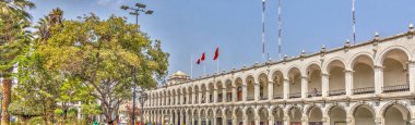 AREQUIPA, PERU - APRIL 2018 : Historical center in Arequipa