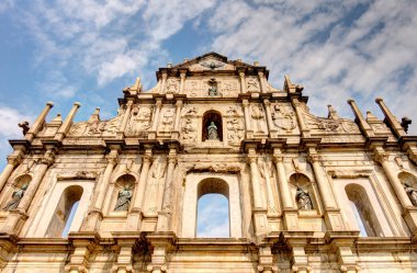 architecture details in Macau city center, HDR Image