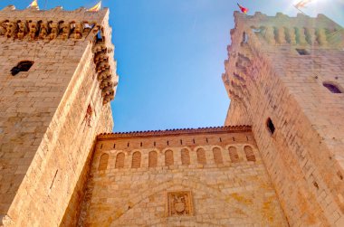 TERUEL, SPAIN - JUNE 2019 : Historical center in sunny weather