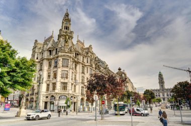 Porto, Portugal - June 2021: Historical center in summertime, HDR image