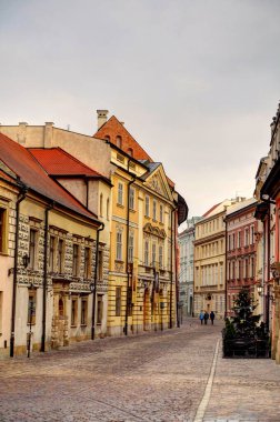 Krakow, Poland - August 2021: Old Town in cloudy weather