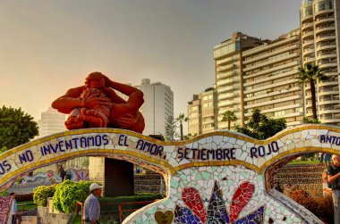 LIMA, PERU - APRIL 2018: Historical center in sunny weather