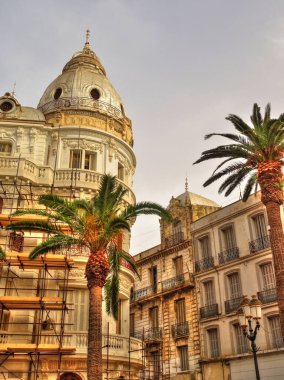 Oran, Algeria - March 2016 : Historical center in springtime 