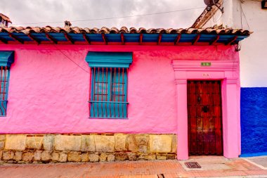 Bogota, Colombia - April 2019 : Historical center in cloudy weather