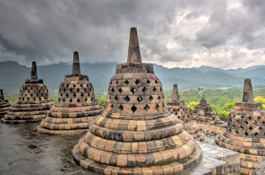 borobudur tapınağı, java, Endonezya