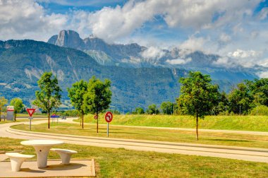 beautiful landscape in n French Alps