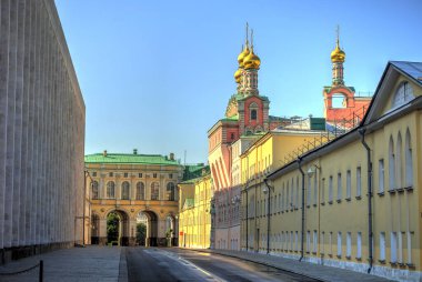 MOSCOW, RUSSIA - AUGUST 2018: Historical center in sunny weather, HDR image