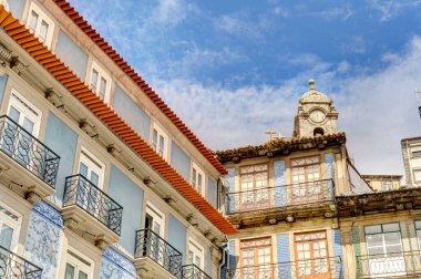 Porto, Portugal - June 2021: Historical center in summertime, HDR image