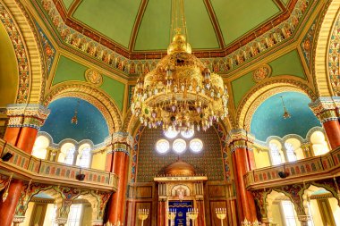 Sofia, Bulgaria - April 2021 : Historical center in springtime