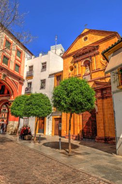 CORDOBA, SPAIN - April 2017: Historical center in springtime, HDR image
