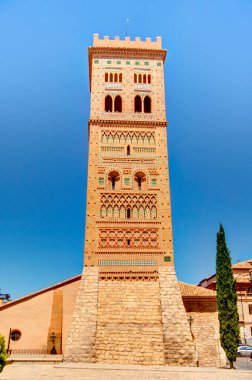 TERUEL, SPAIN - JUNE 2019 : Historical center in sunny weather