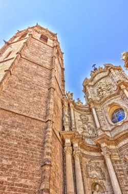 VALENCIA, SPAIN - JULY 2020: Historical center in sunny weather 