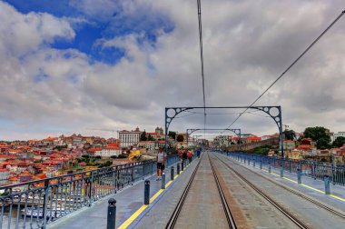 Porto, Portugal - June 2021: Historical center in summertime, HDR image