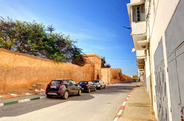 Rabat, Morocco - January 2015 : Historical center in wintertime