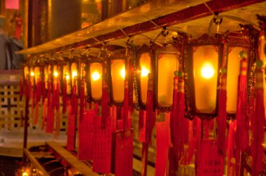 HONG KONG - FEBRUARY 2019 : Inside Mon Mo Temple