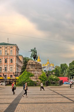 Kiev, Ukraine - June 2019 : Historical center in summer time