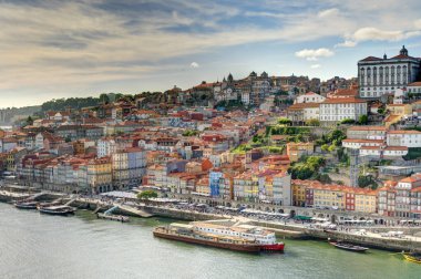 Porto, Portugal - June 2021: Historical center in summertime, HDR image