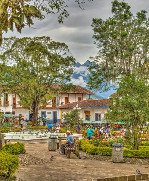 Hdr Image Made Jardin Antioquia Colombia — Stock fotografie