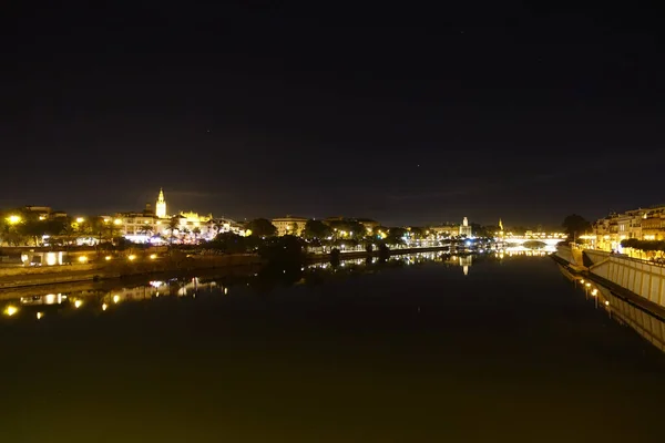 Sevilla Spain January 2019 Historical Center Evening — Foto Stock