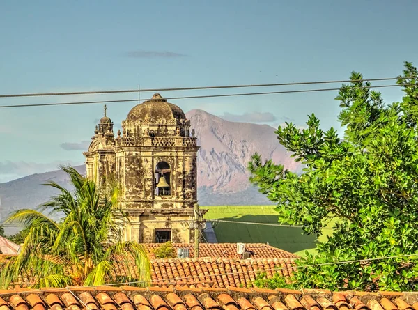 Leon Nicaragua January 2016 Historical Center View Hdr Image — Stock Photo, Image