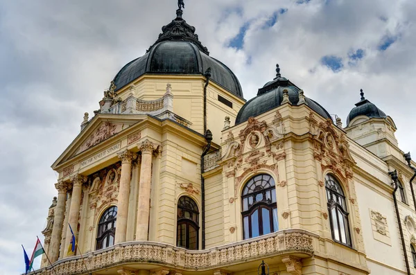 Pecs Hungary March 2017 Historical Center Cloudy Weather Hdr — Stock Fotó