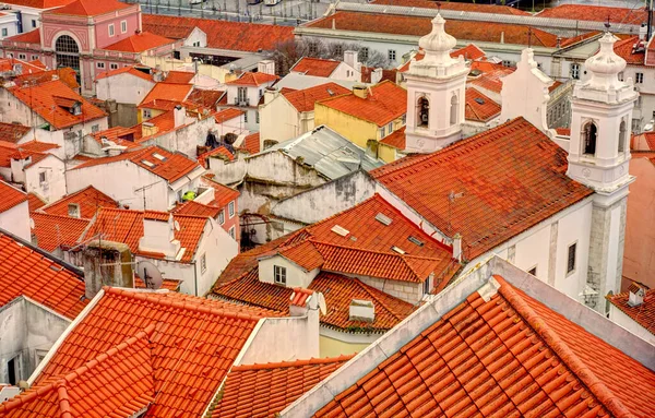 Lisbon Portugal April 2018 Historical Center View Hdr Image — Foto de Stock