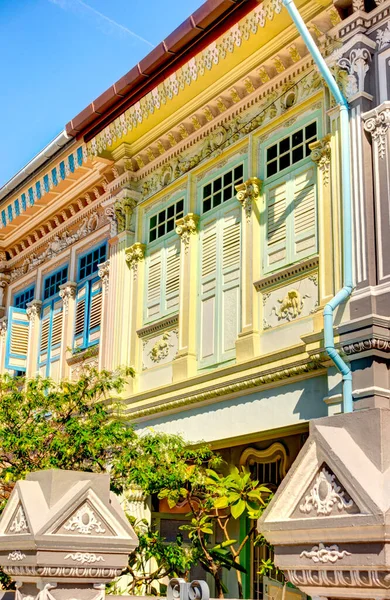 Singapore Historical Buildings Joo Chiat Road District — Foto Stock