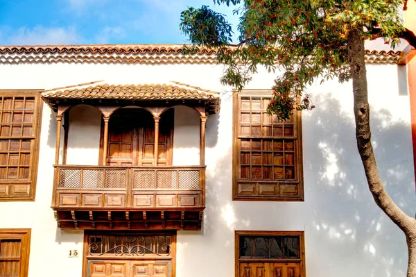 Santa Cruz Palma Spain March 2020 Historical Center Cloudy Weather — ストック写真