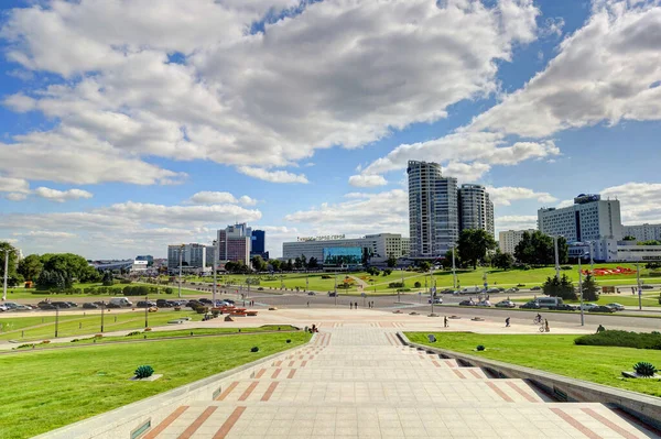 Minsk Belarus September 2017 City Center Summertime — Stok fotoğraf