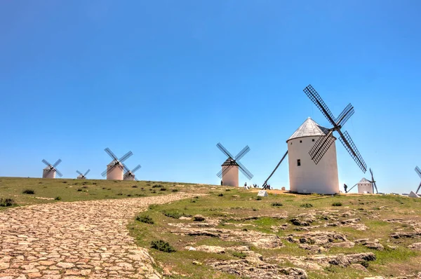 Campo Criptana Spain May 2019 Picturesque Village Mancha Summertime — стокове фото