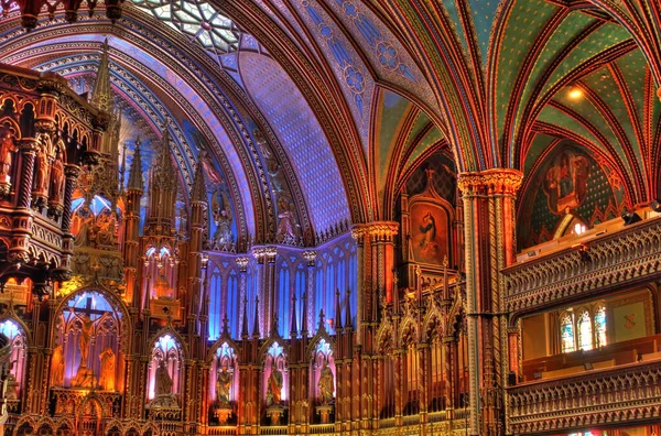 Montreal Canada September 2017 Interior Cathedral Hdr Image — Stockfoto