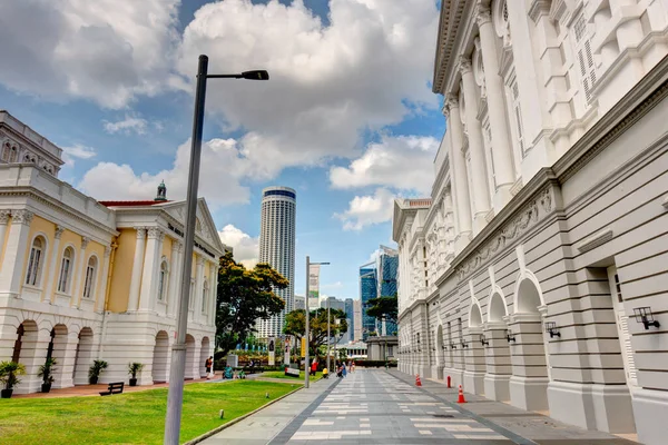 Singapore March 2019 City Center Cloudy Weather — Stockfoto