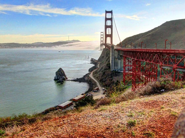 Сан Франциско Сша Cityscape Красивый Вид — стоковое фото