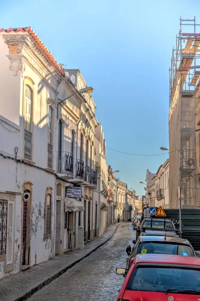 Faro Portugal January 2019 Historical Center Sunny Weather — 图库照片